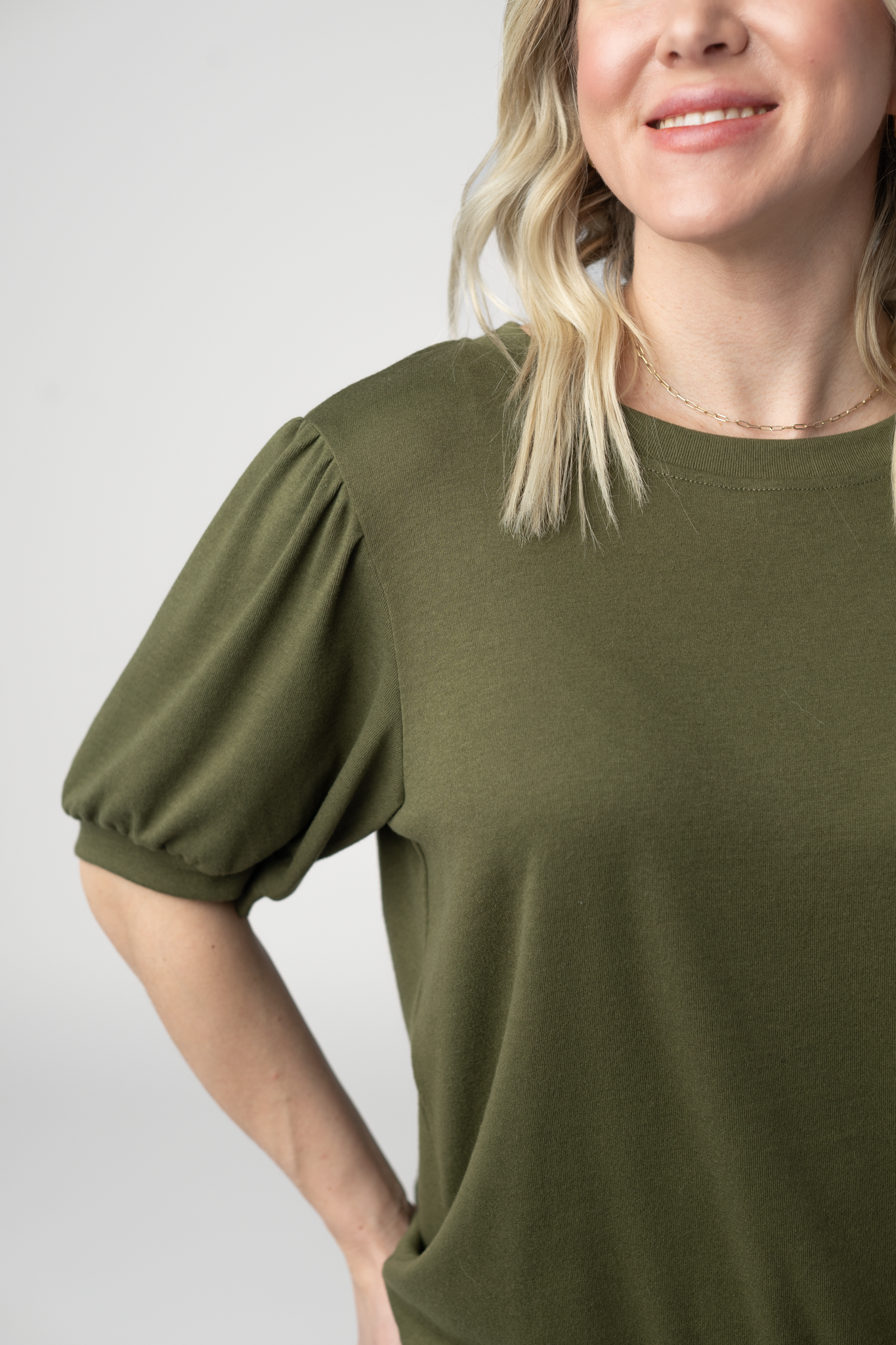 IN STOCK Katie Cozy Top - Olive by Michelle Mae