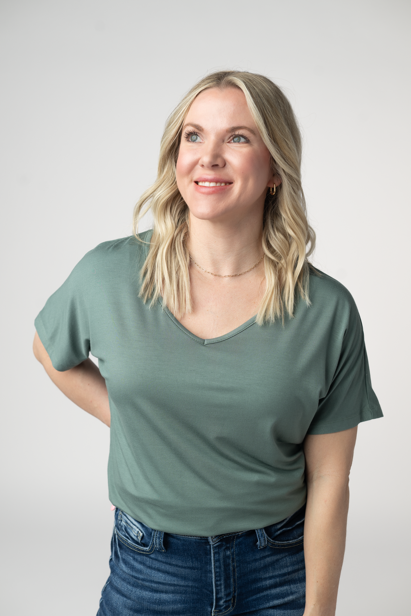 IN STOCK Chloe Cozy Top - Dusty Jade by Michelle Mae