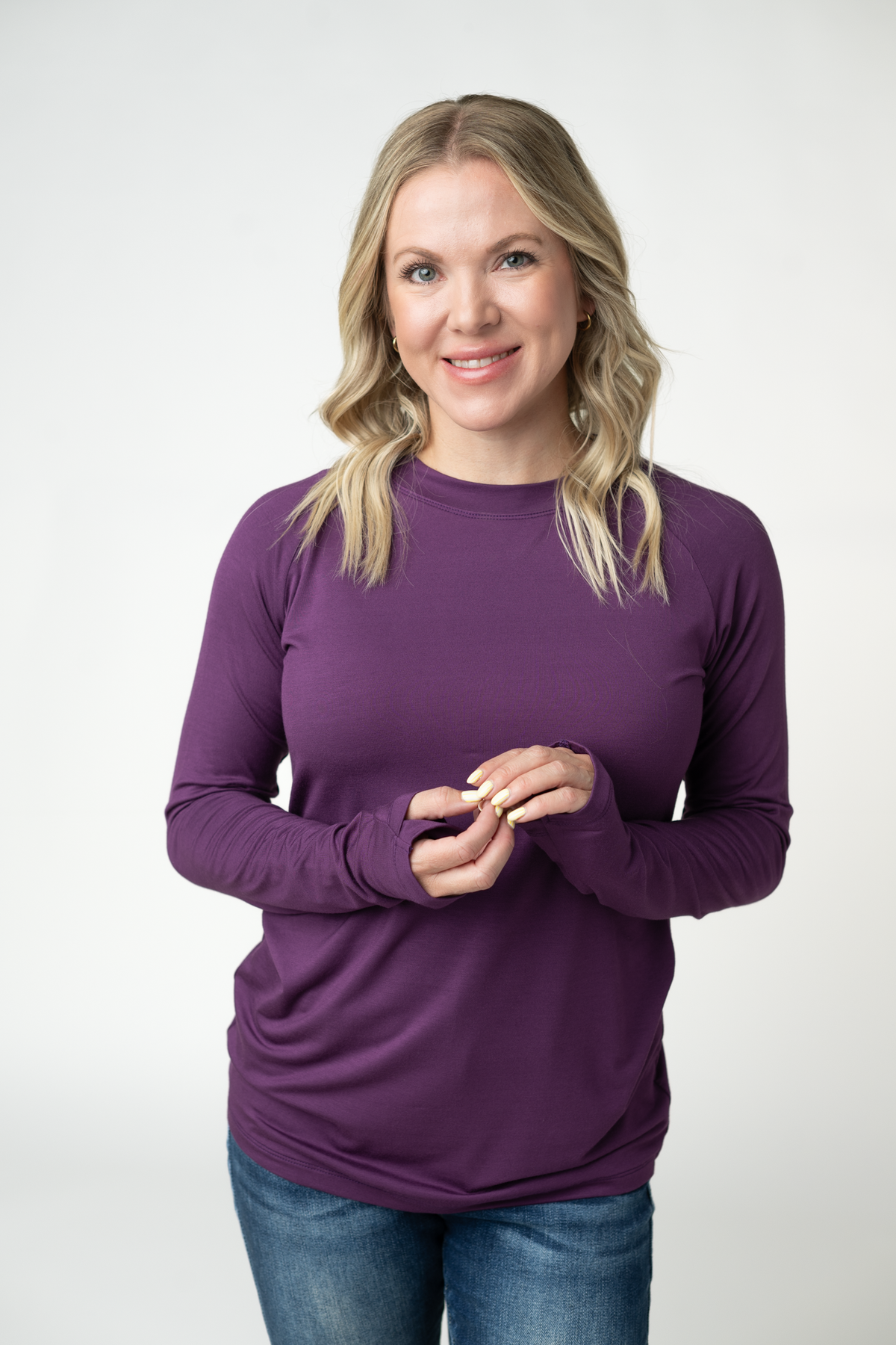 IN STOCK Blair Long Sleeve Top - Purple by Michelle Mae