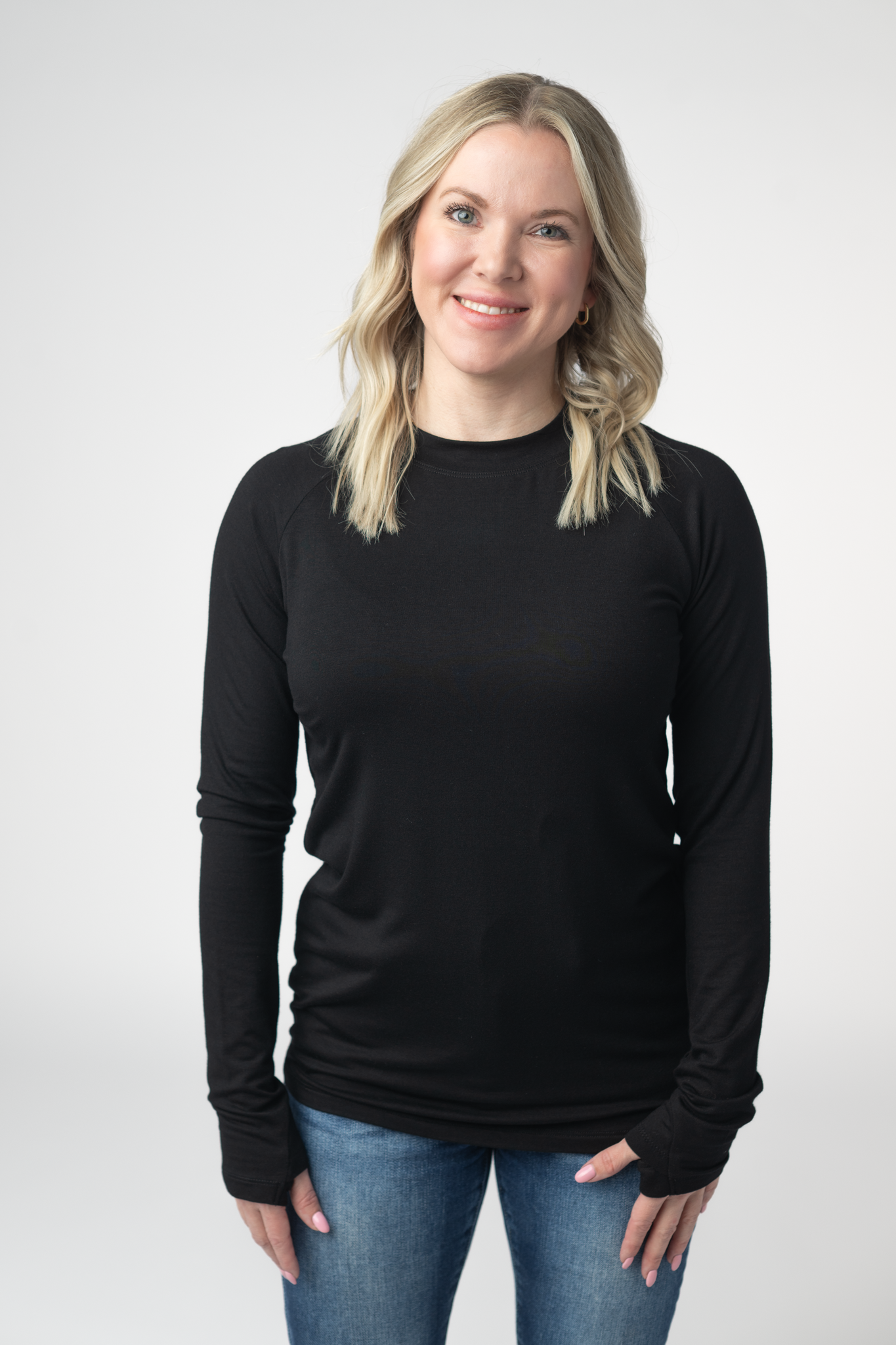 IN STOCK Blair Long Sleeve Top - Black by Michelle Mae