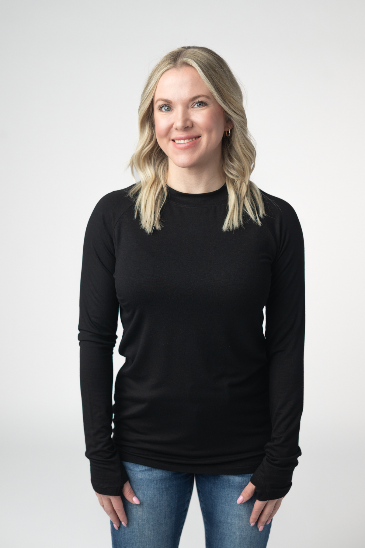 IN STOCK Blair Long Sleeve Top - Black by Michelle Mae