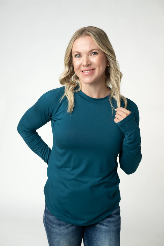 Blair Long Sleeve Top - Teal by Michelle Mae