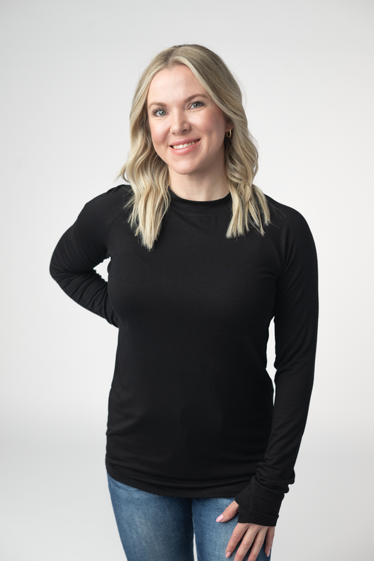 IN STOCK Blair Long Sleeve Top - Black by Michelle Mae