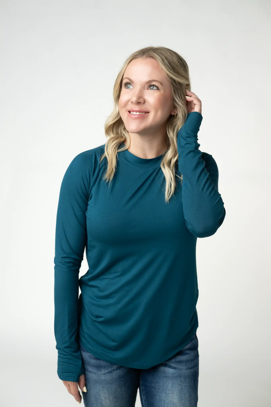 Blair Long Sleeve Top - Teal by Michelle Mae