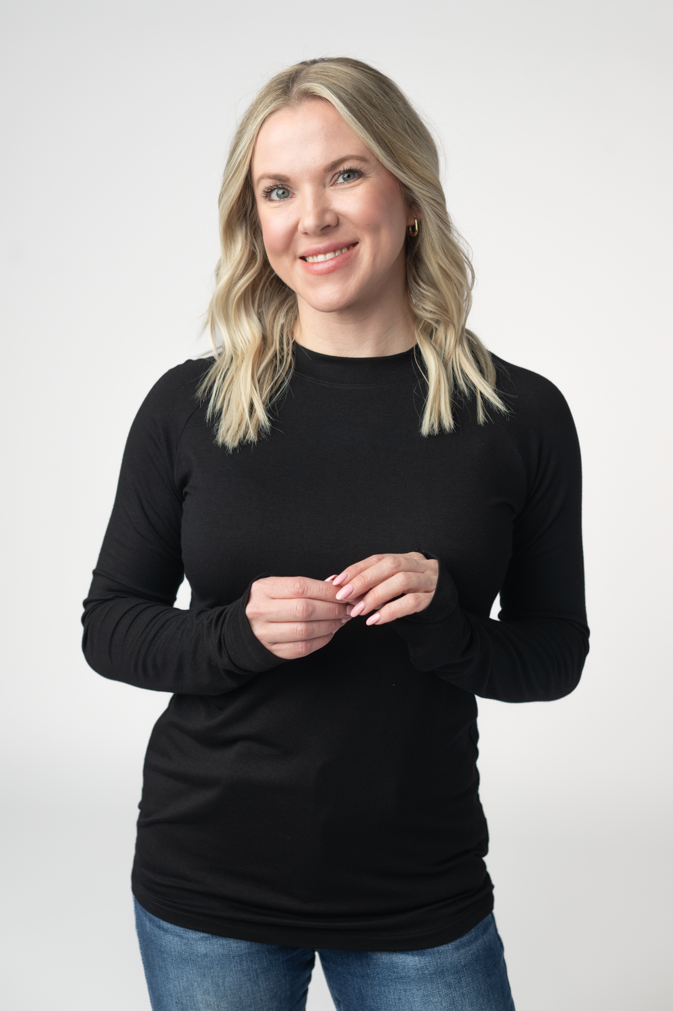 IN STOCK Blair Long Sleeve Top - Black by Michelle Mae