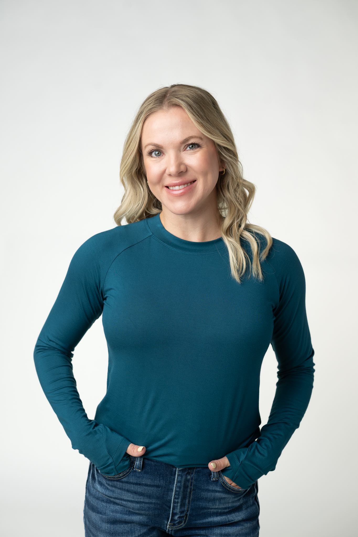 IN STOCK Blair Long Sleeve Top - Teal by Michelle Mae