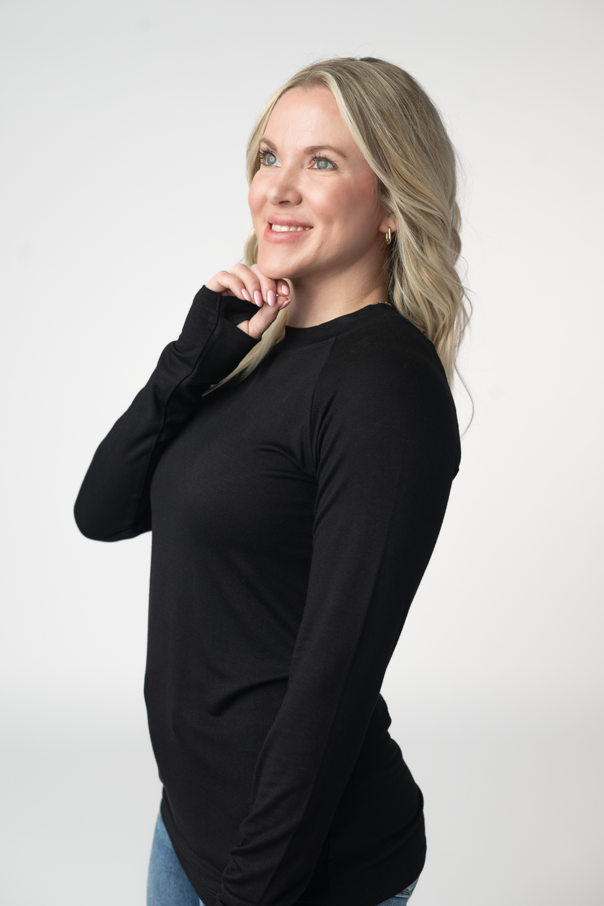 IN STOCK Blair Long Sleeve Top - Black by Michelle Mae