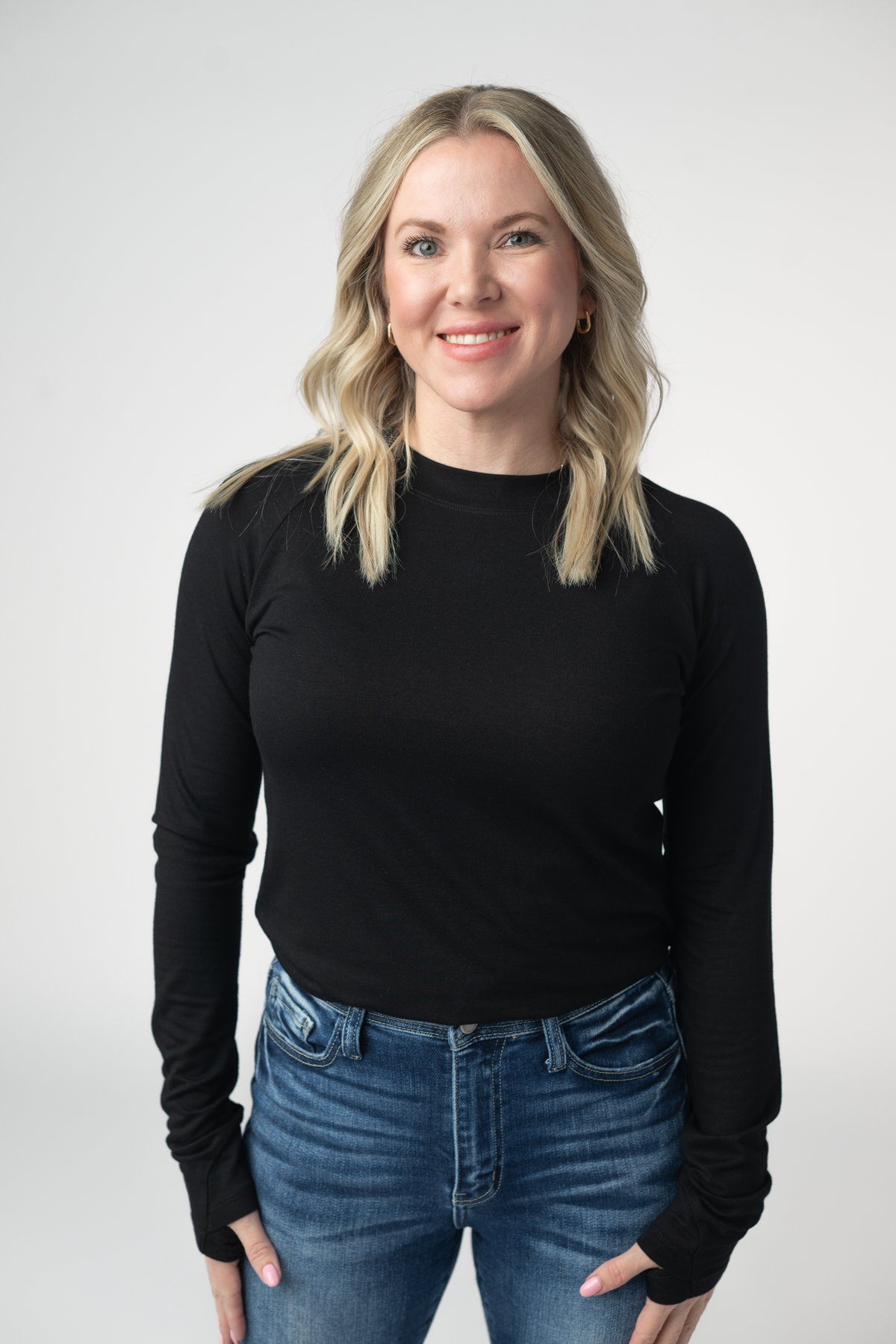 IN STOCK Blair Long Sleeve Top - Black by Michelle Mae