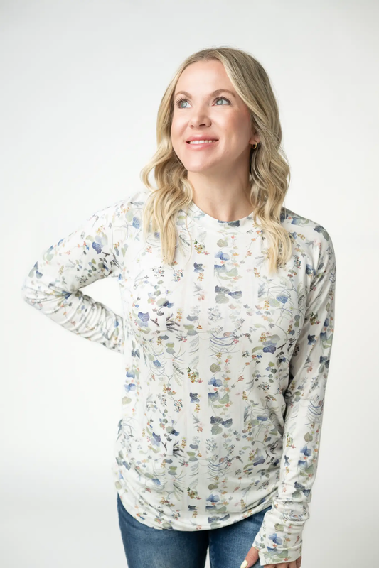 Blair Long Sleeve Top - Olive Meadows by Michelle Mae