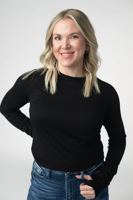 Blair Long Sleeve Top - Black by Michelle Mae