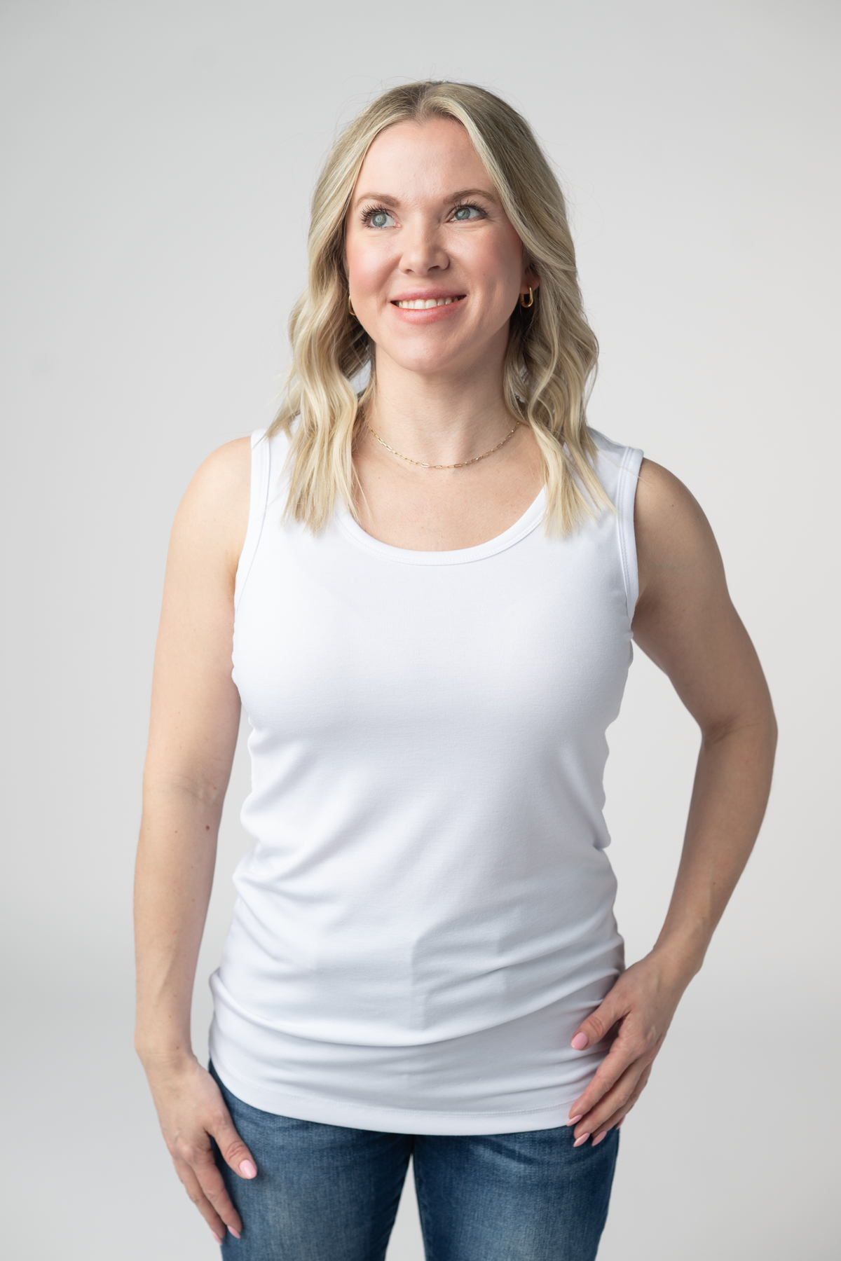 IN STOCK Ava Tank- White by Michelle Mae