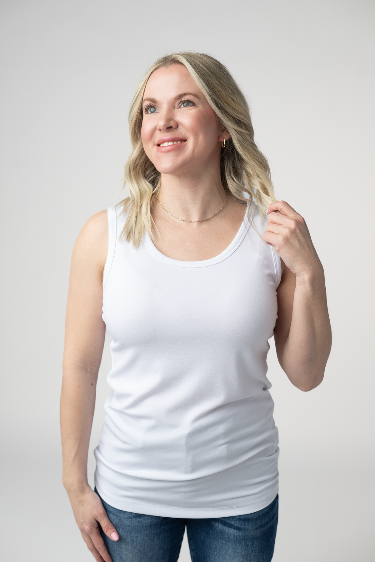 IN STOCK Ava Tank- White by Michelle Mae