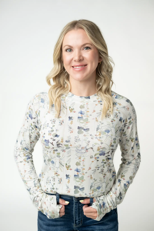 Blair Long Sleeve Top - Olive Meadows by Michelle Mae