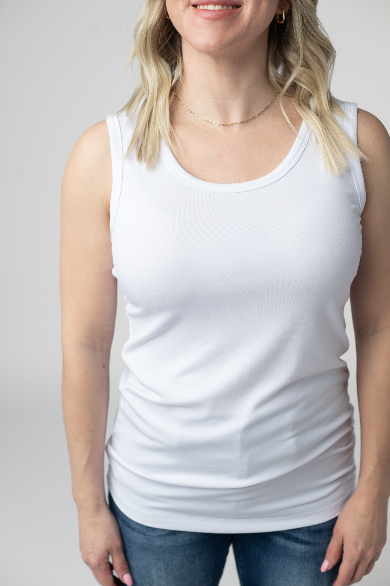 IN STOCK Ava Tank- White by Michelle Mae