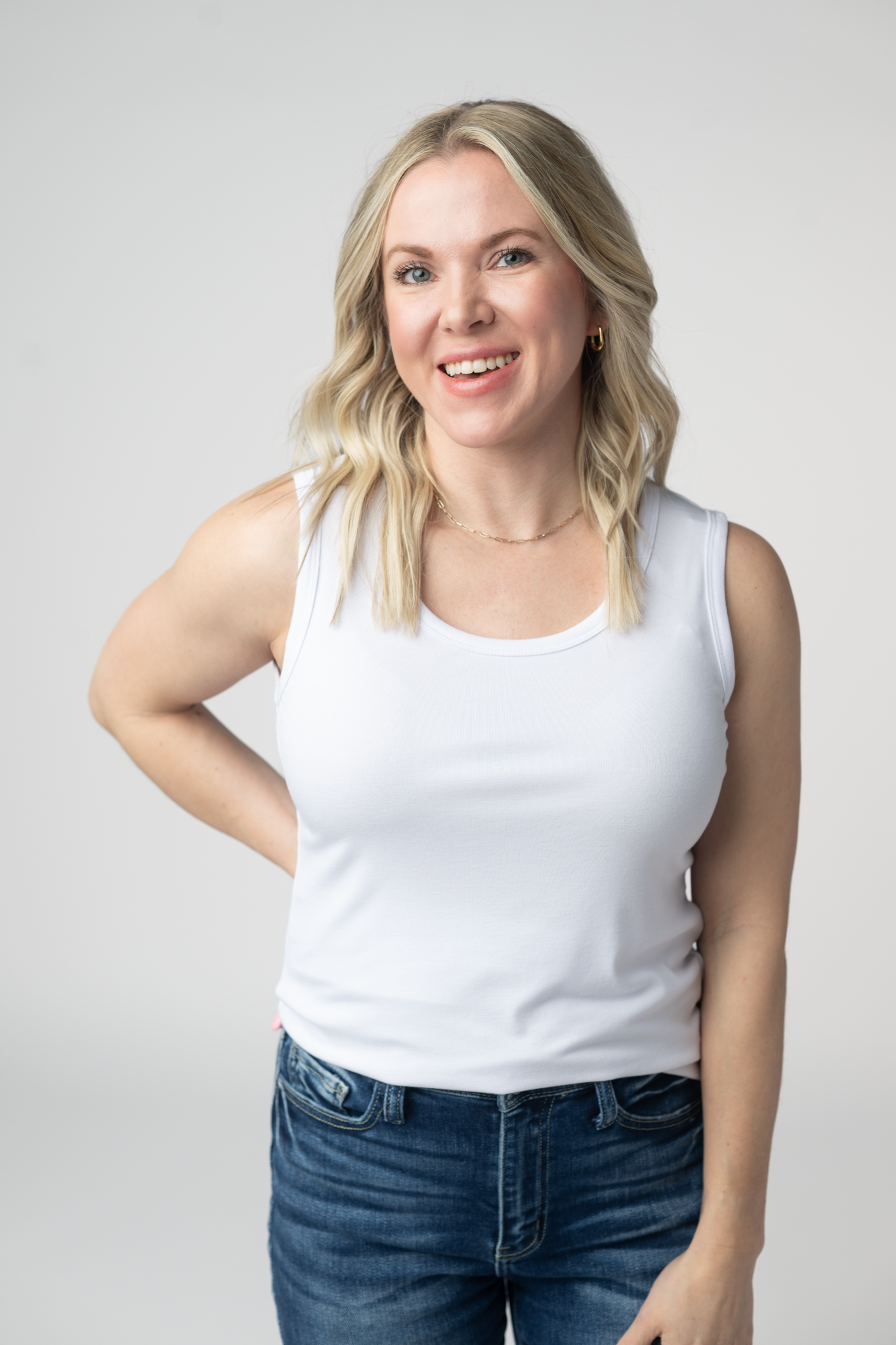 IN STOCK Ava Tank- White by Michelle Mae