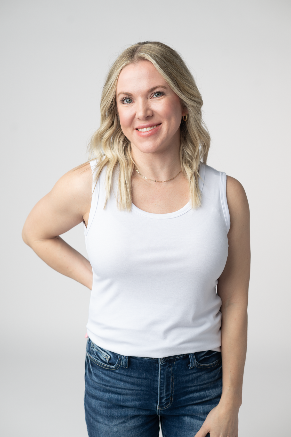 IN STOCK Ava Tank- White by Michelle Mae