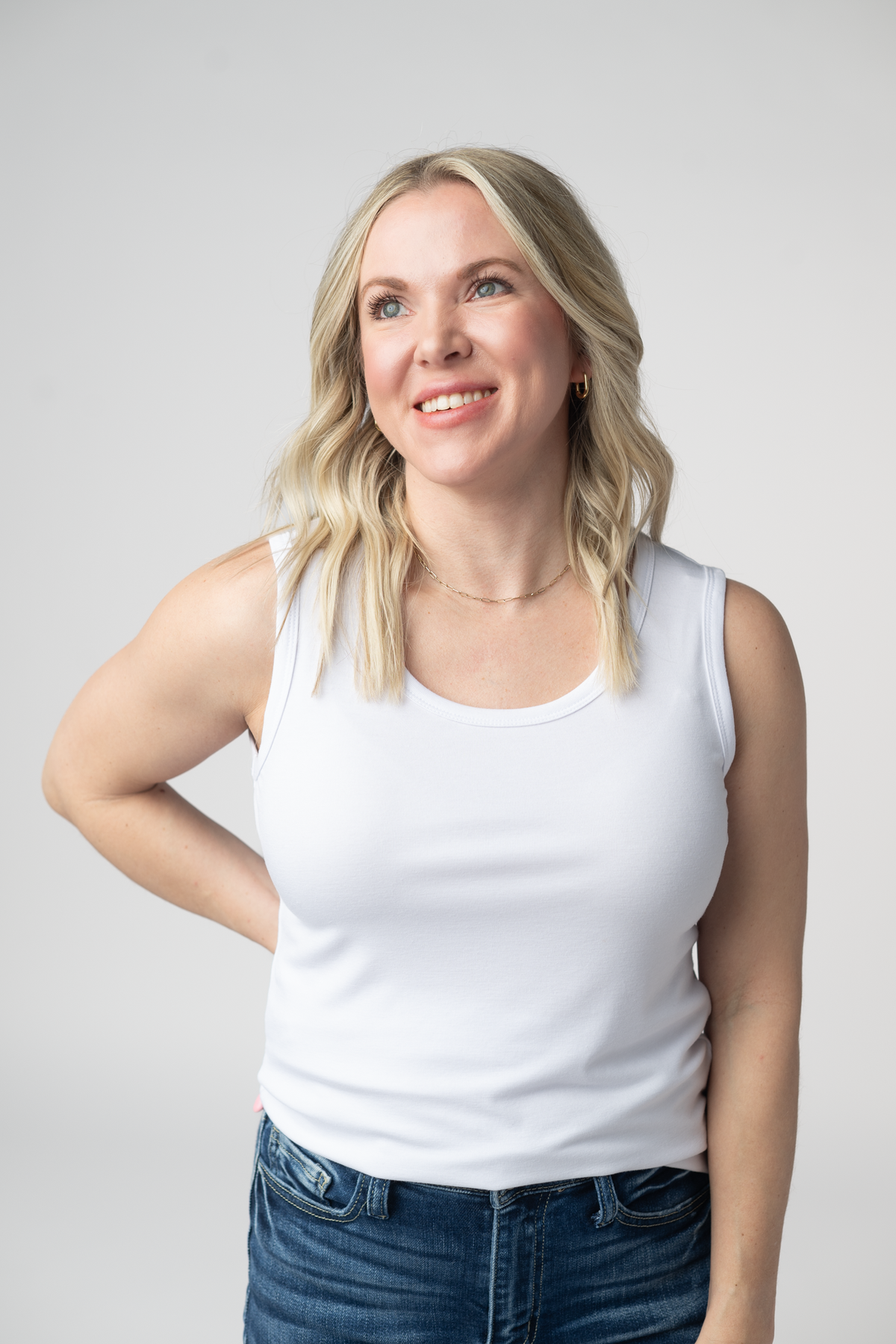 IN STOCK Ava Tank- White by Michelle Mae