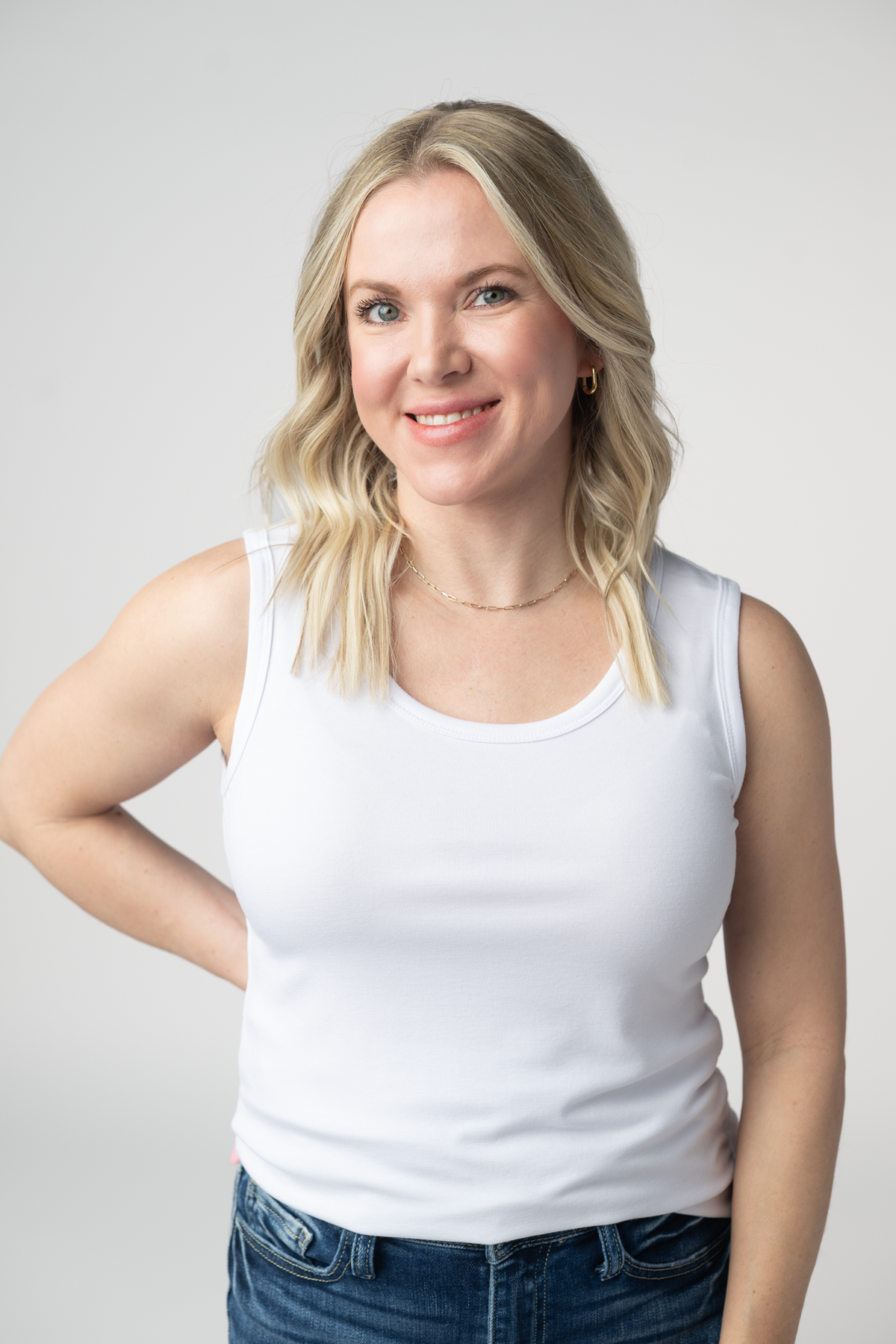 IN STOCK Ava Tank- White by Michelle Mae