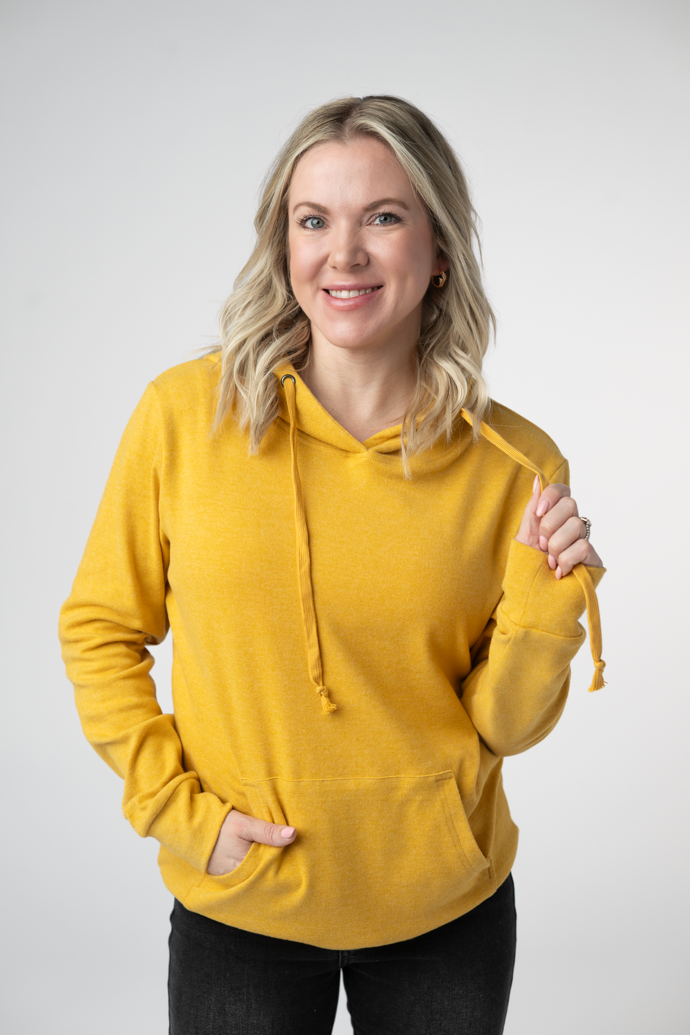 IN STOCK Hailey Hoodie - Mustard by Michelle Mae