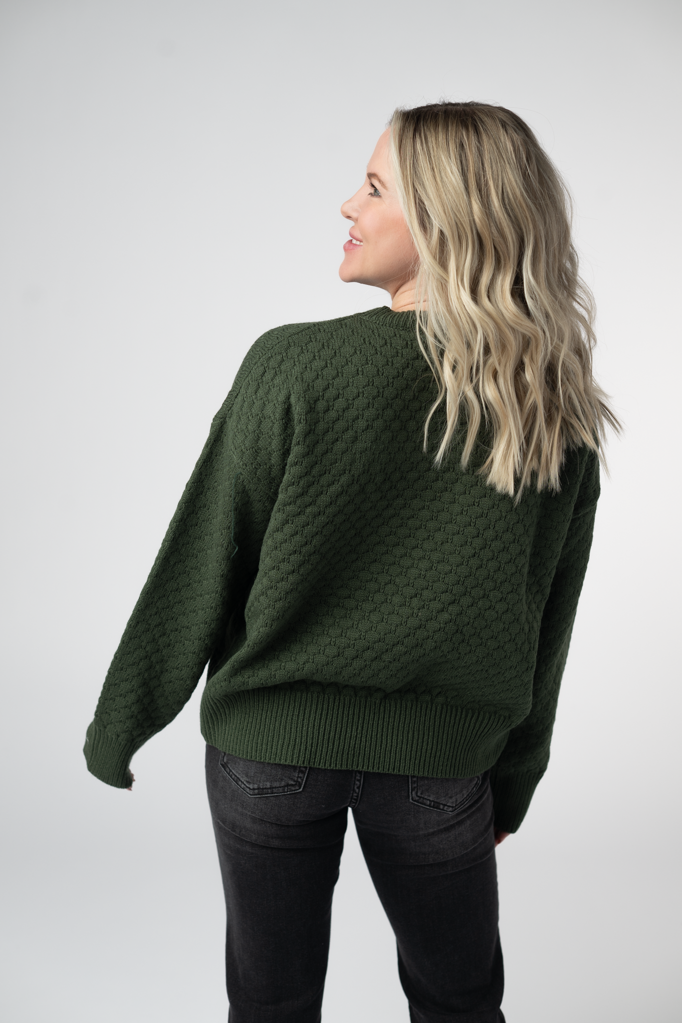 IN STOCK Gianna Pullover Sweater - Olive by Michelle Mae