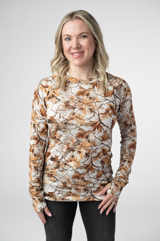 Blair Long Sleeve Top - Woodsy Camo by Michelle Mae