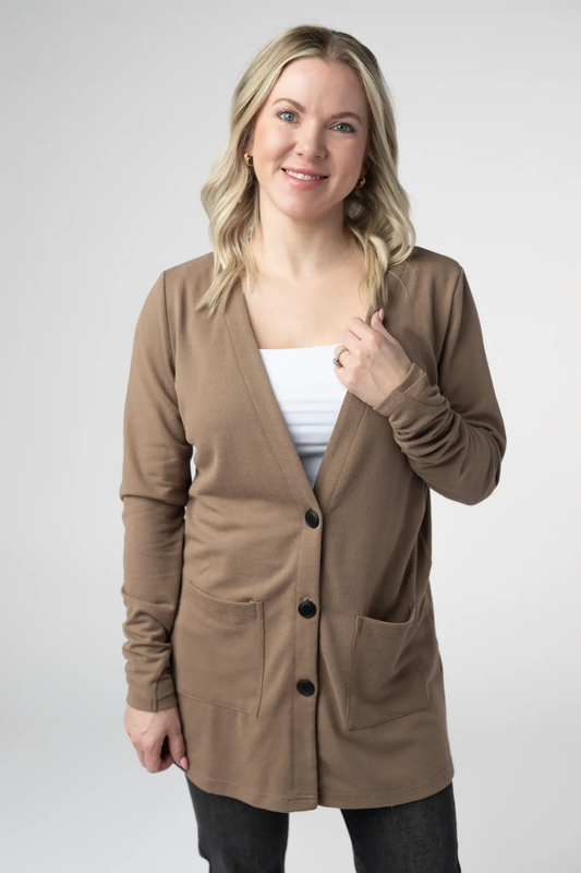 Cori Cardigan - Mocha by Michelle Mae