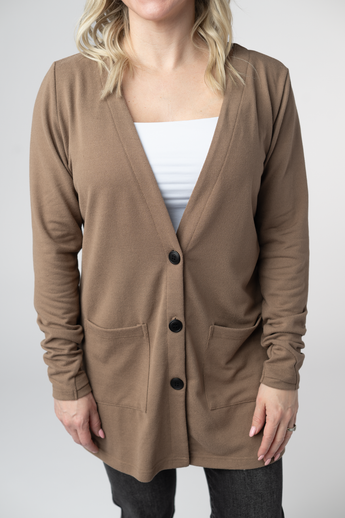 IN STOCK Cori Cardigan - Mocha by Michelle Mae
