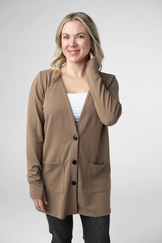 Cori Cardigan - Mocha by Michelle Mae