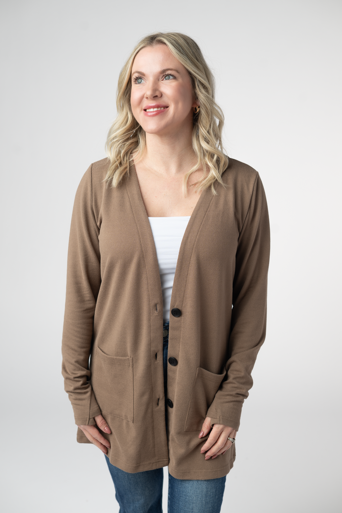 IN STOCK Cori Cardigan - Mocha by Michelle Mae