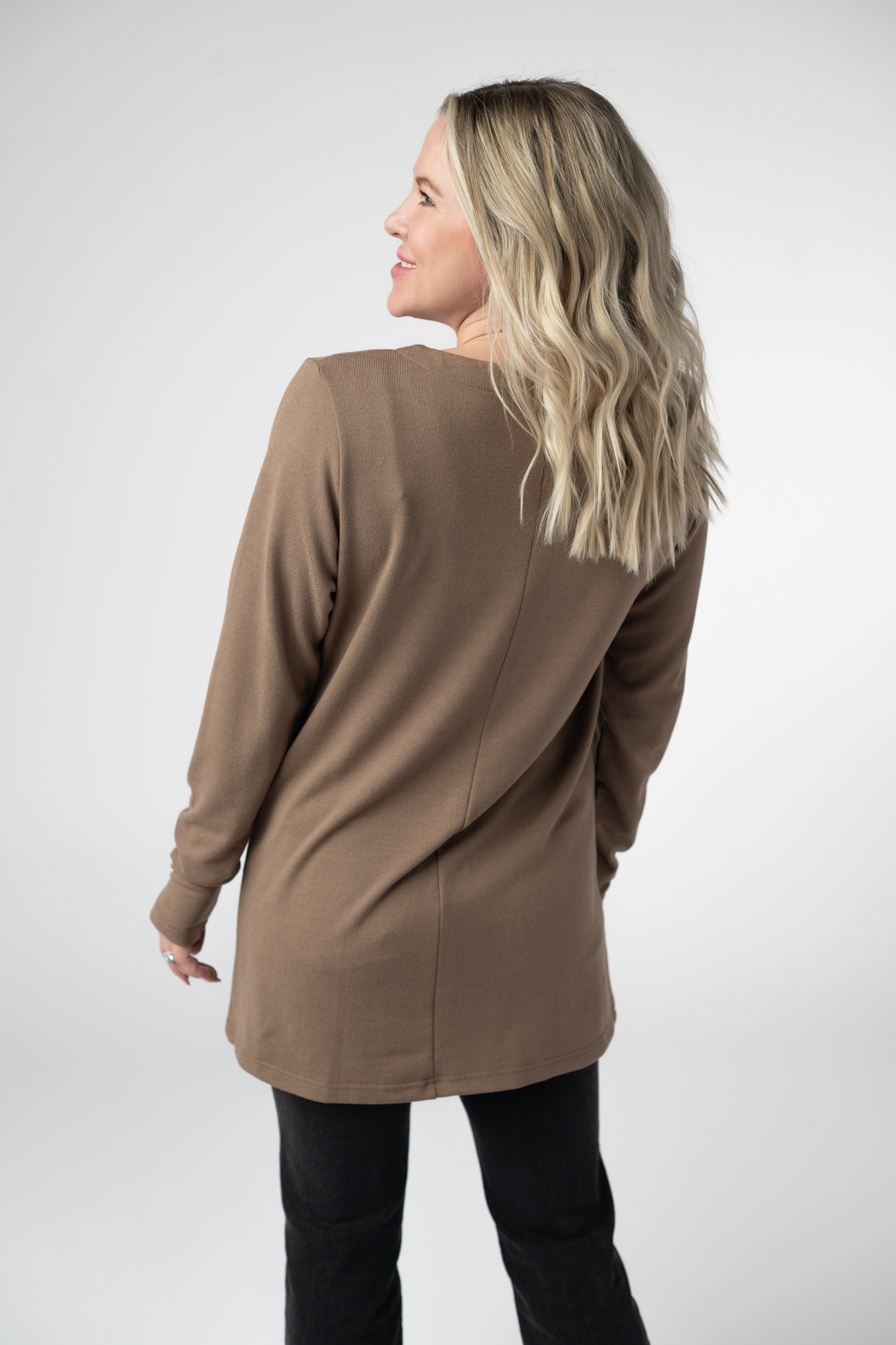 IN STOCK Cori Cardigan - Mocha by Michelle Mae