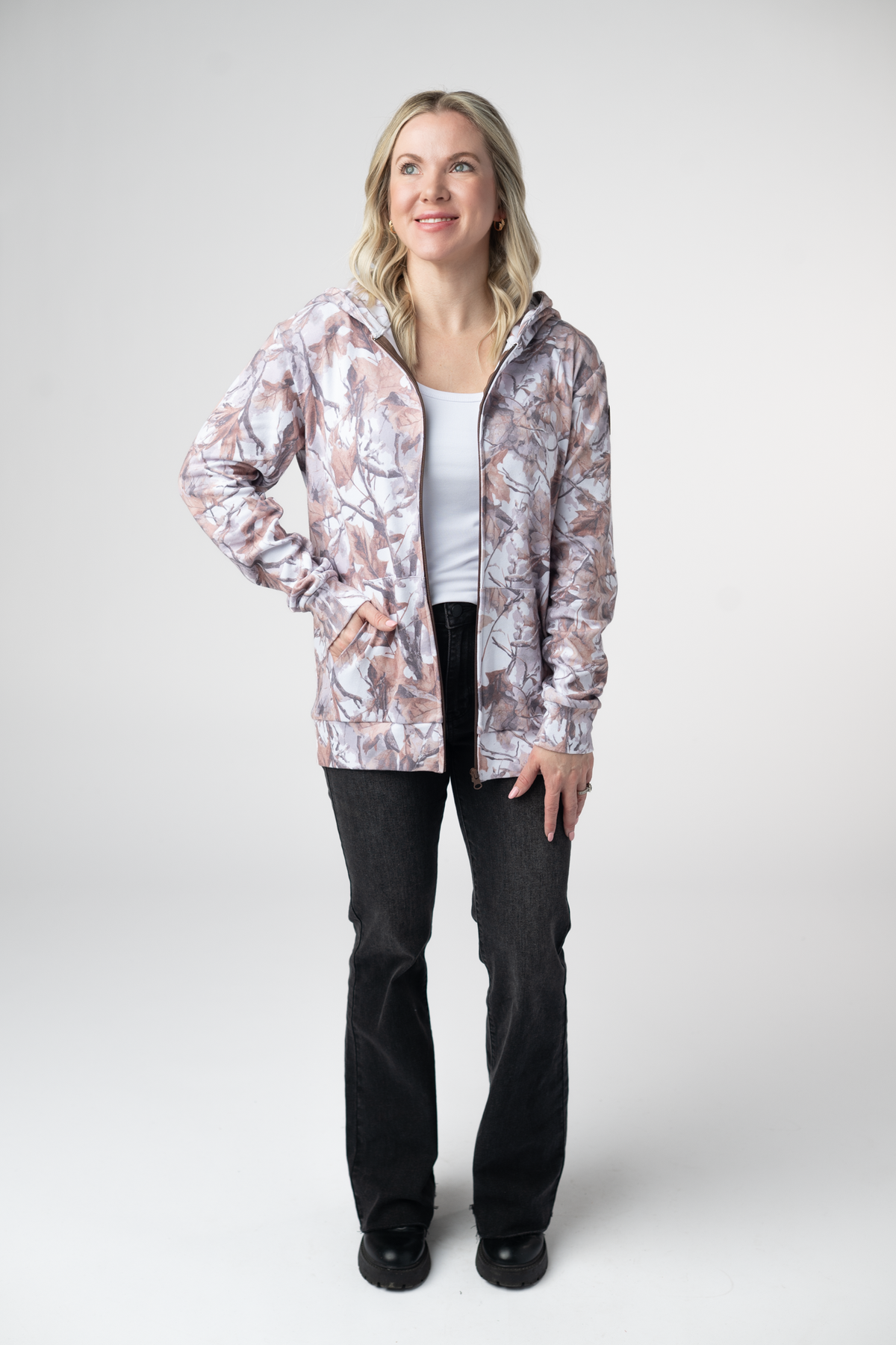 IN STOCK Fullzip Hoodie - Woodsy Camo by Michelle Mae