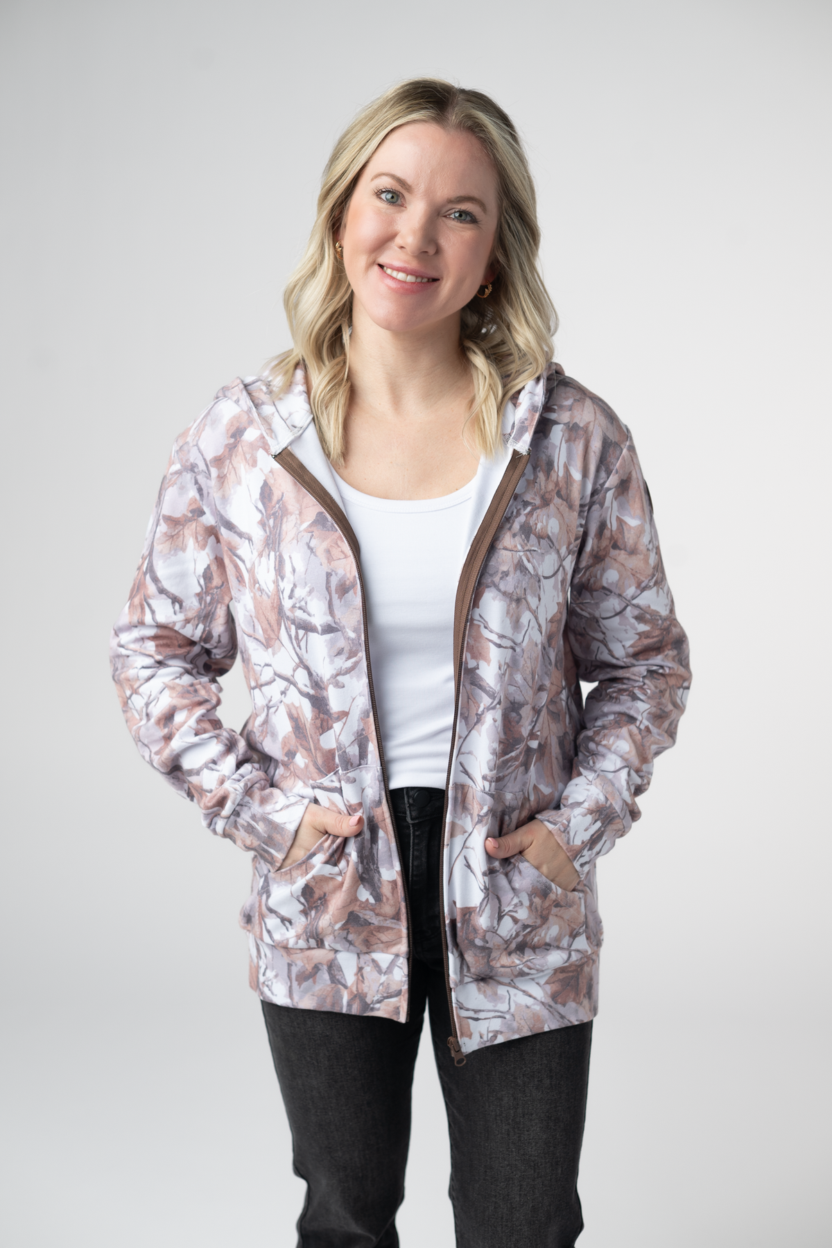 IN STOCK Fullzip Hoodie - Woodsy Camo by Michelle Mae