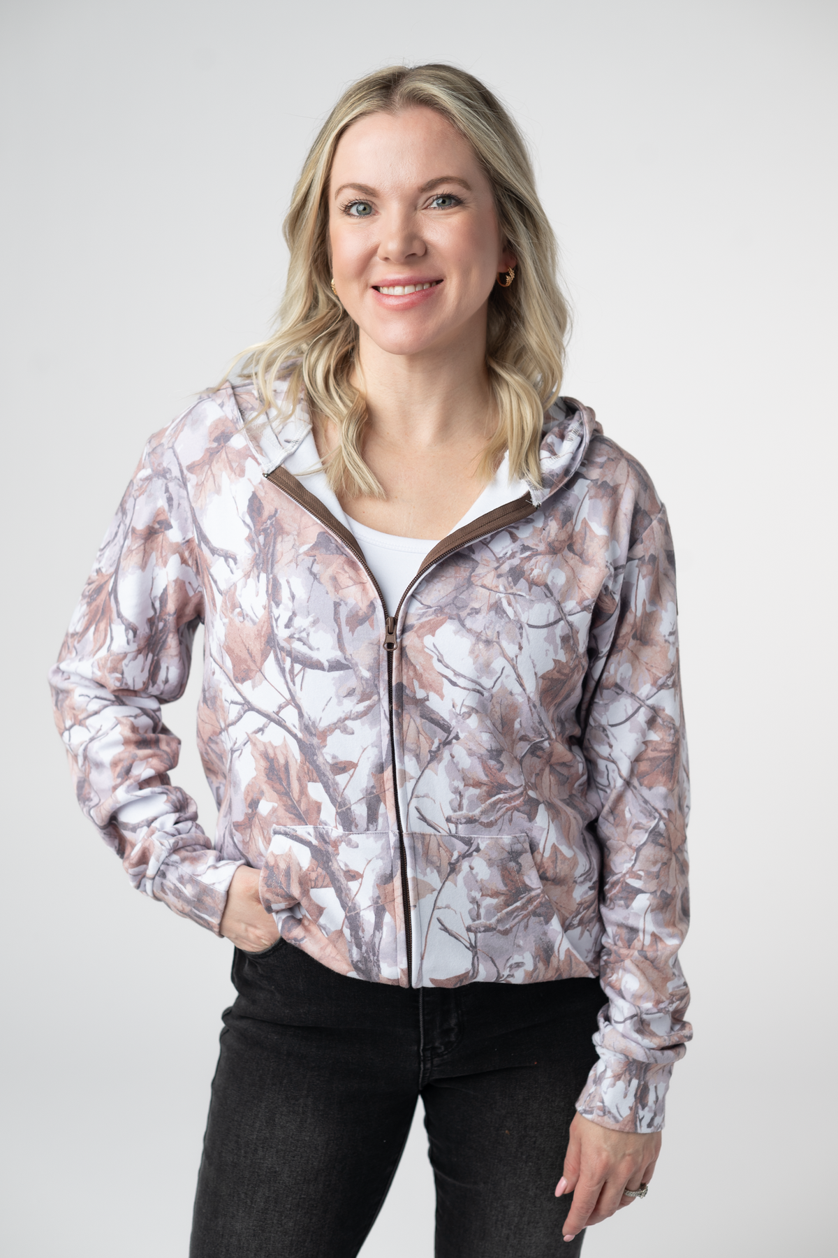 IN STOCK Fullzip Hoodie - Woodsy Camo by Michelle Mae