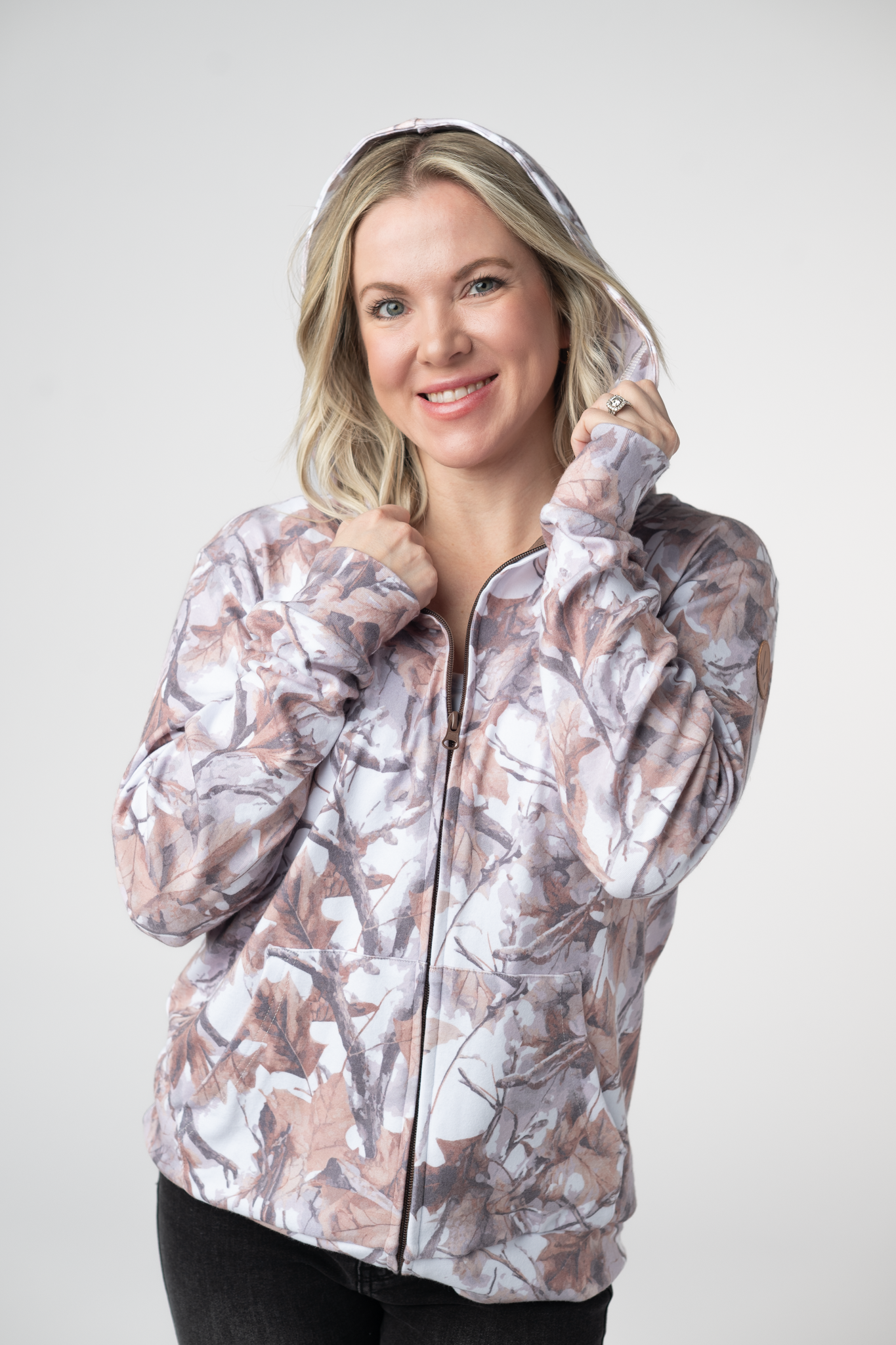 Fullzip Hoodie - Woodsy Camo by Michelle Mae