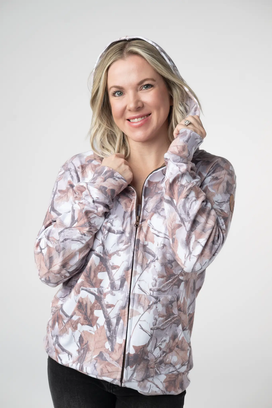 Fullzip Hoodie - Woodsy Camo by Michelle Mae