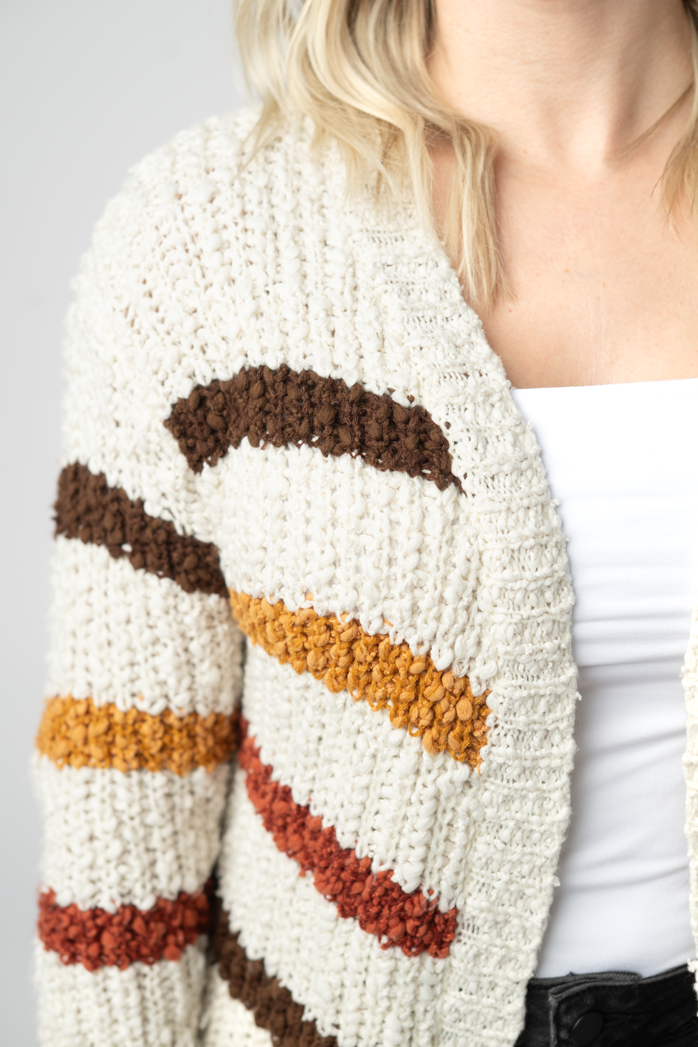 IN STOCK Fall Striped Cardigan by Michelle Mae