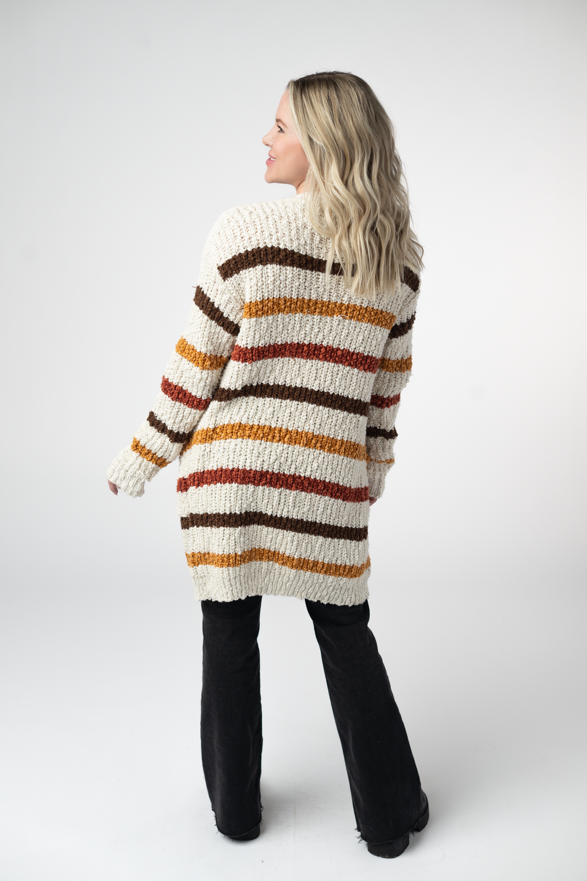 IN STOCK Fall Striped Cardigan by Michelle Mae