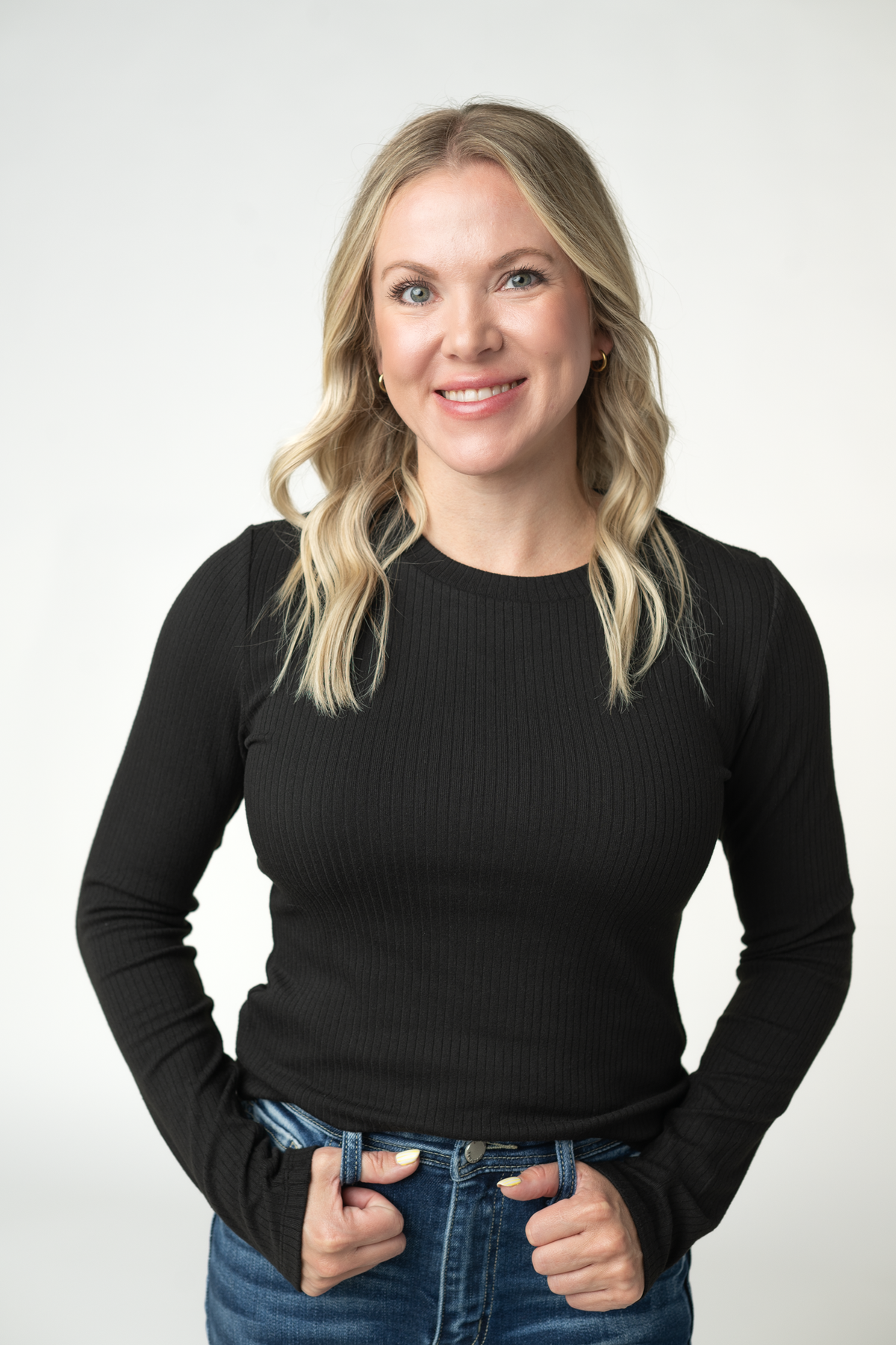 IN STOCK Reese Ribbed Long Sleeve Top - Black by Michelle Mae