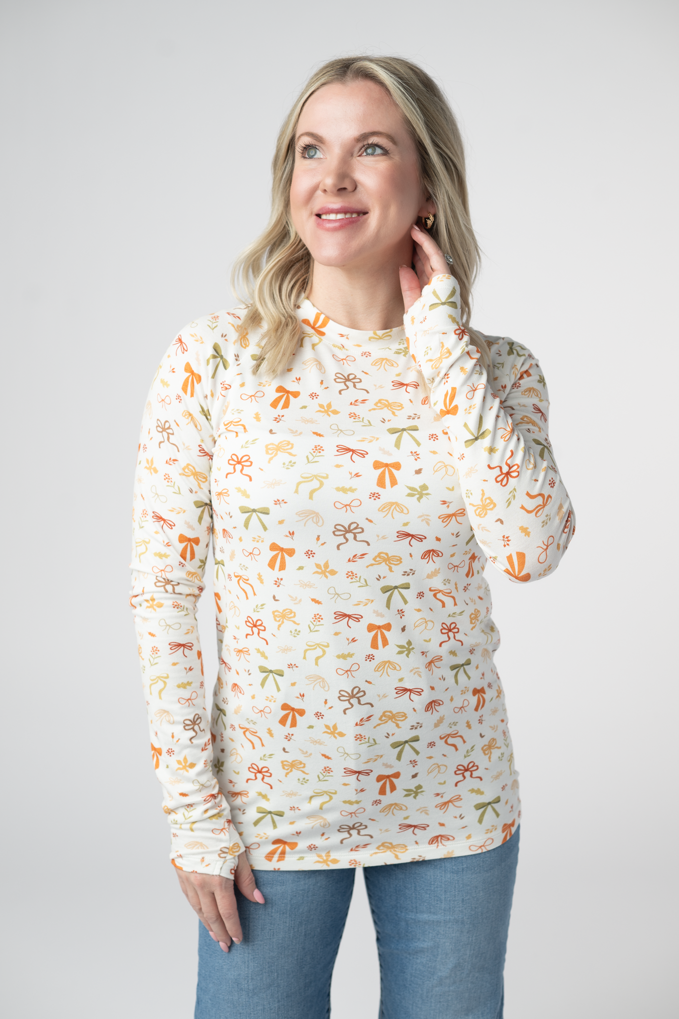 IN STOCK Blair Long Sleeve Top - Harvest Bows by Michelle Mae