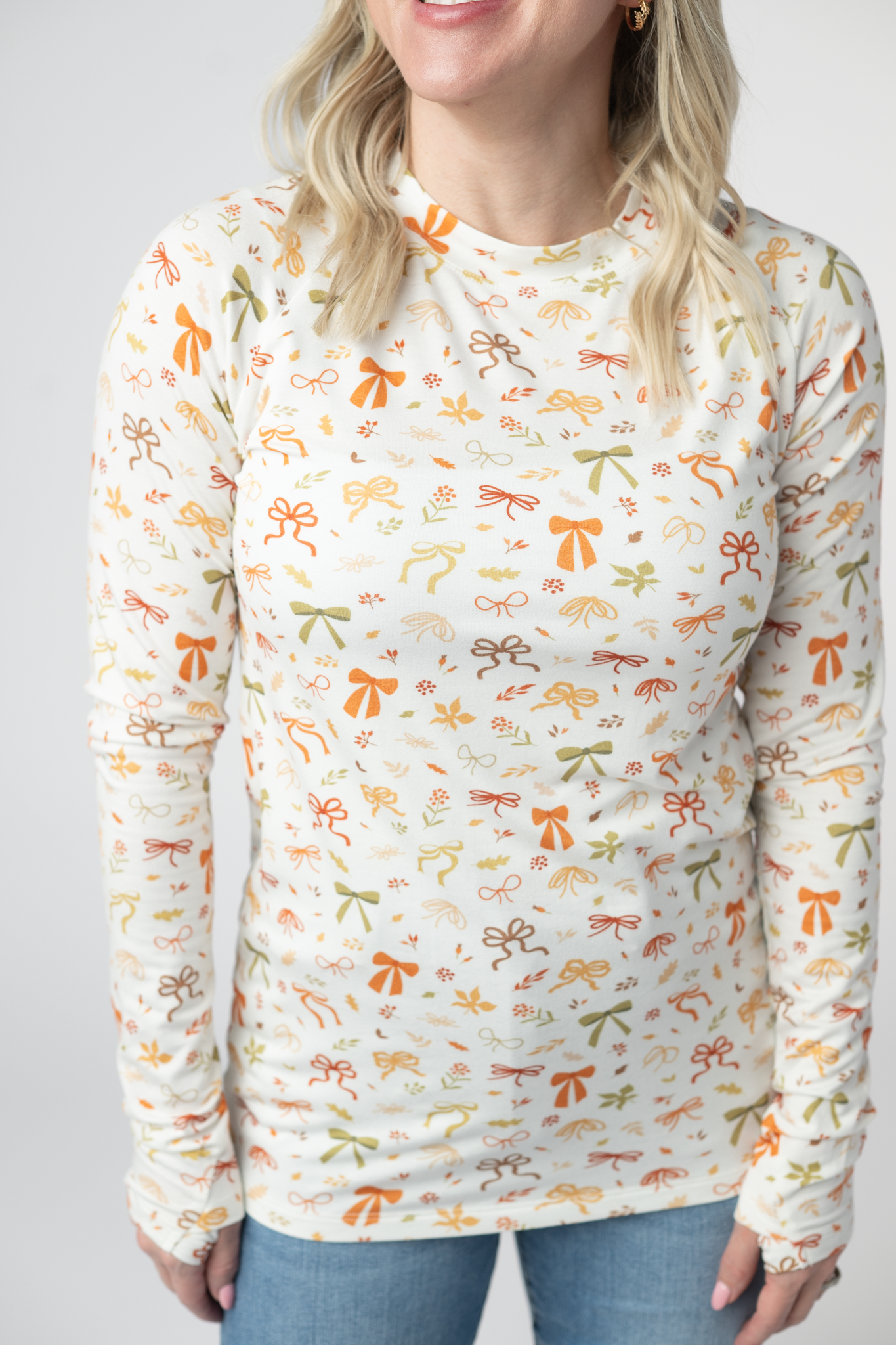 IN STOCK Blair Long Sleeve Top - Harvest Bows by Michelle Mae