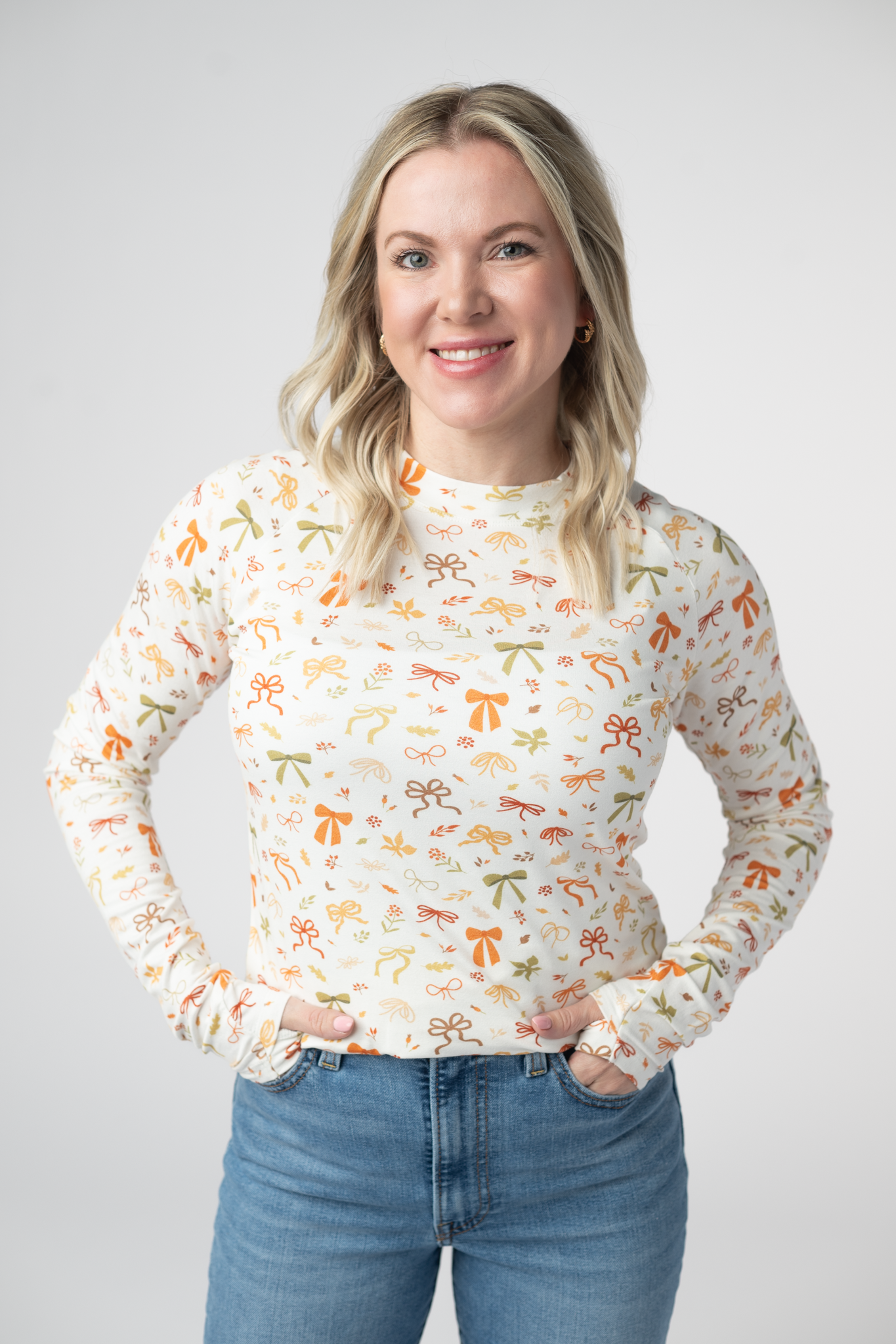 IN STOCK Blair Long Sleeve Top - Harvest Bows by Michelle Mae