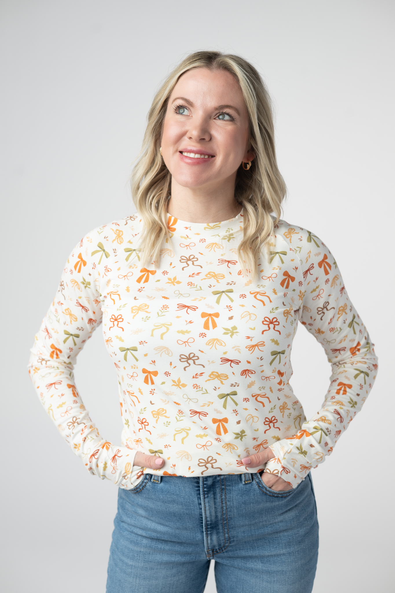 IN STOCK Blair Long Sleeve Top - Harvest Bows by Michelle Mae