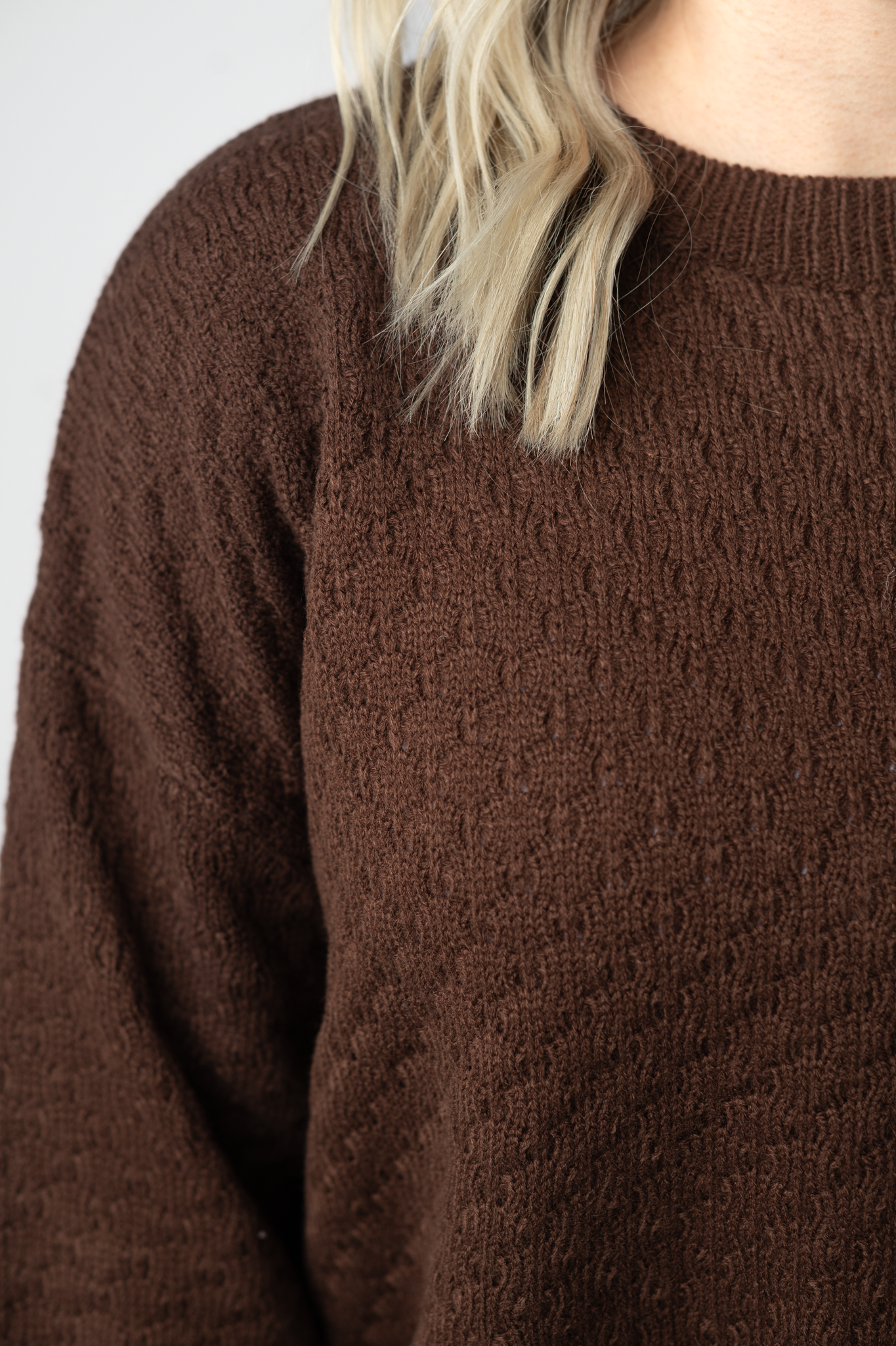 IN STOCK Gianna Pullover Sweater - Brown by Michelle Mae