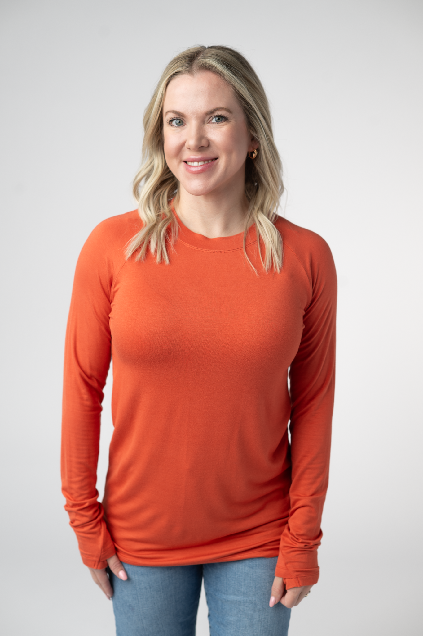 Blair Long Sleeve Top - Pumpkin by Michelle Mae