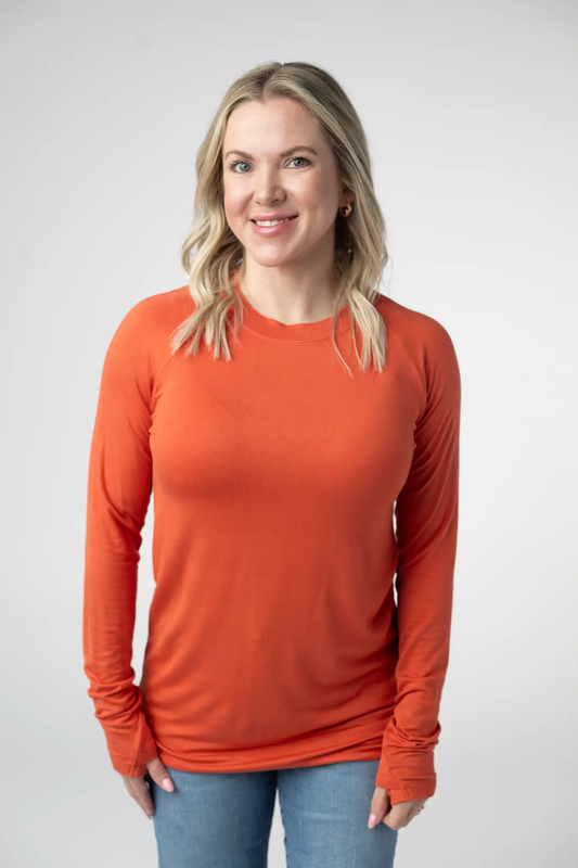 Blair Long Sleeve Top - Pumpkin by Michelle Mae