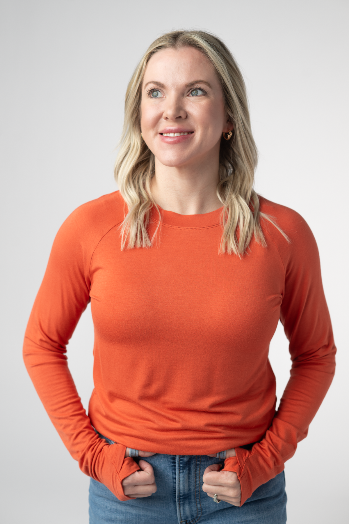 IN STOCK Blair Long Sleeve Top - Pumpkin by Michelle Mae