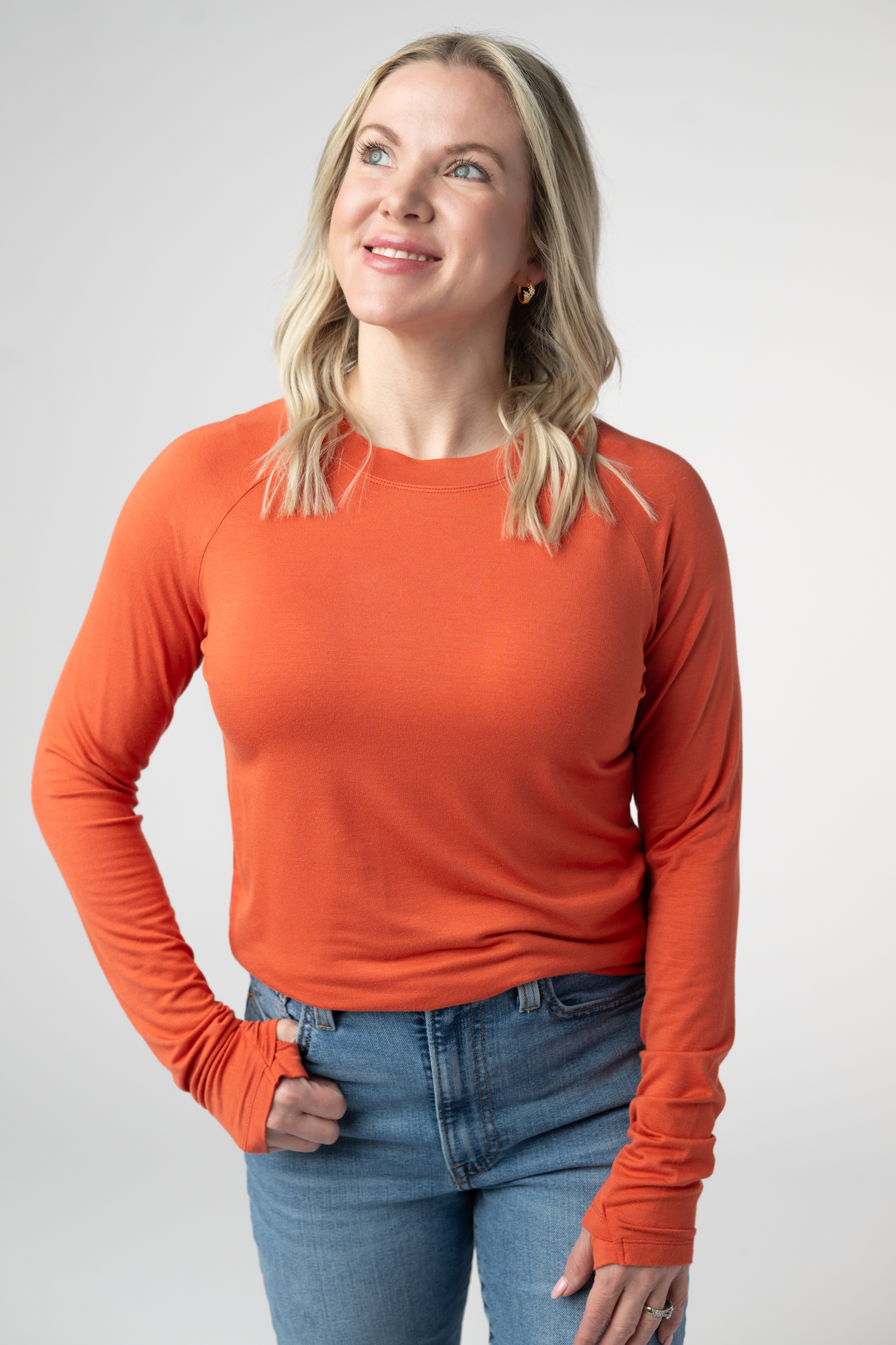 IN STOCK Blair Long Sleeve Top - Pumpkin by Michelle Mae