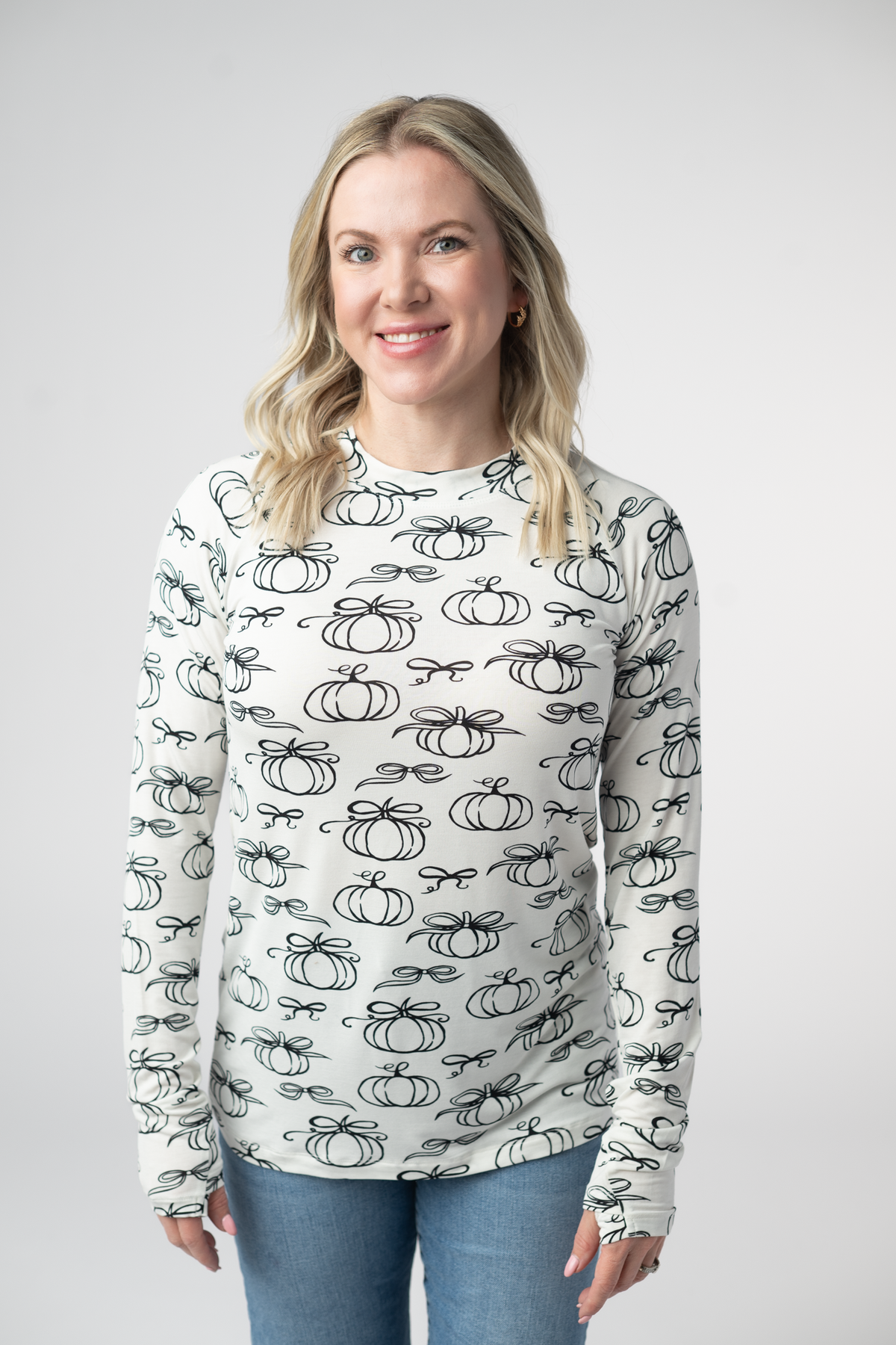 IN STOCK Blair Long Sleeve Top - Classic Pumpkins by Michelle Mae