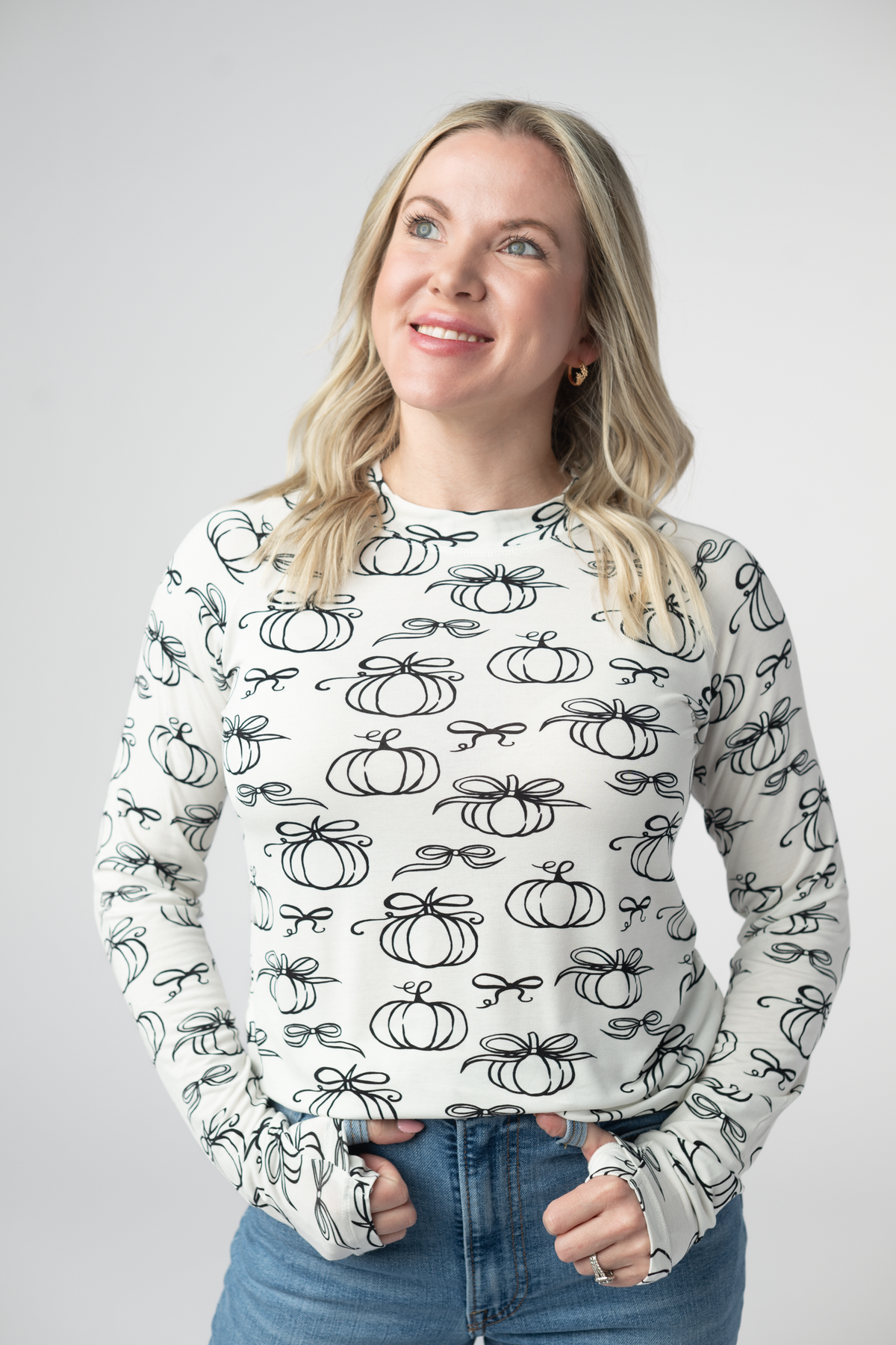 IN STOCK Blair Long Sleeve Top - Classic Pumpkins by Michelle Mae