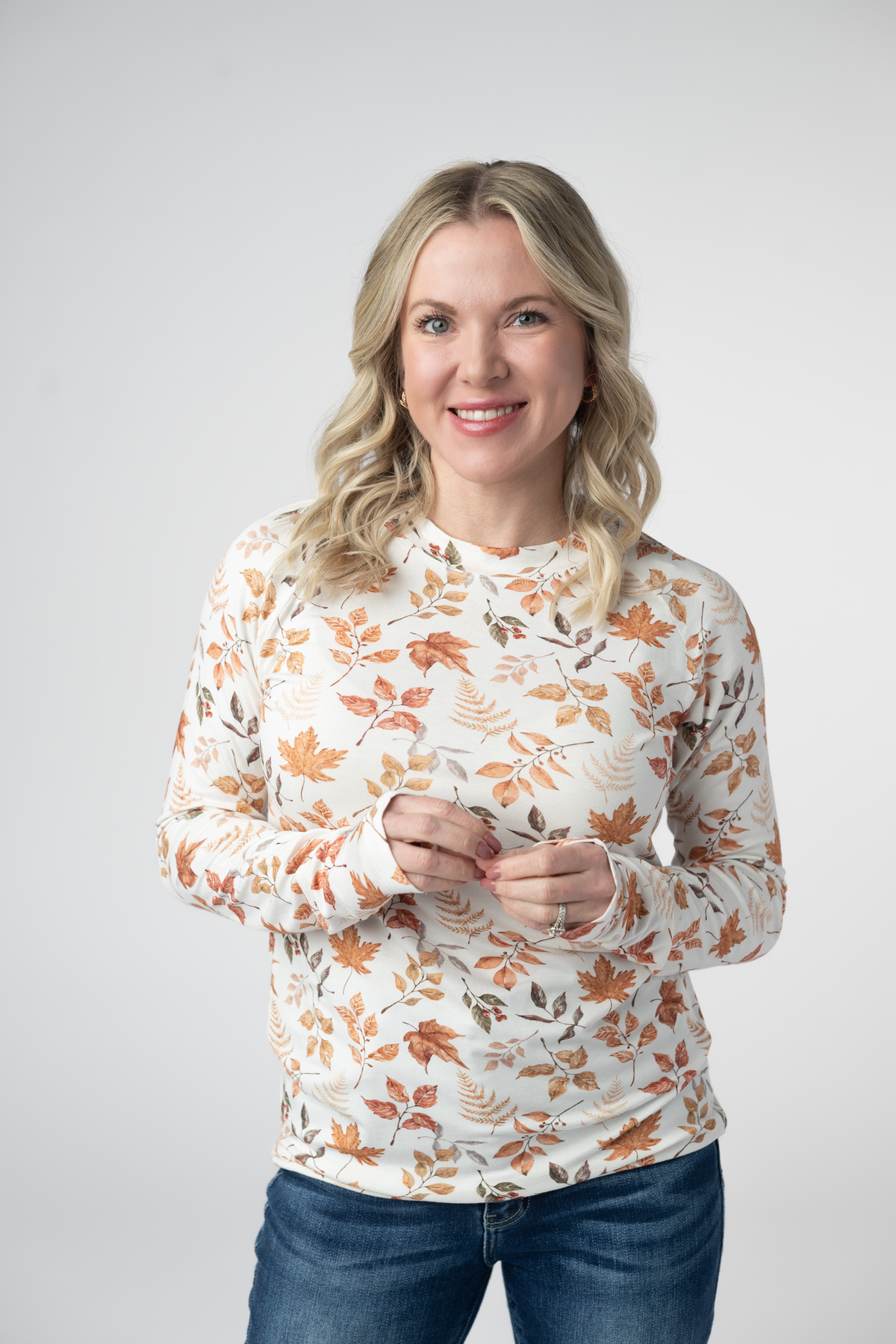 IN STOCK Blair Long Sleeve Top - Harvest Leaves by Michelle Mae